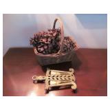 Virginia Metalcrafters Trivet + Pinecones