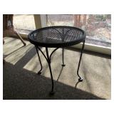 Wrought Iron End Table for Patio
