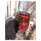 Brown Ceramic Mid Century Style Asian Garden Stool