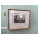 French Lithograph Print Chateau De Chambord