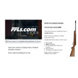 We are a Federally Licensed Fire Arms Dealer!