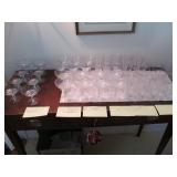 Large Lot of Stemware Glass