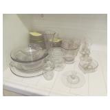 Beautiful Candlewick Or Similar Glass Lot