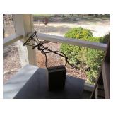 Modern Abstract Metal Wrought Iron Sculpture Vase