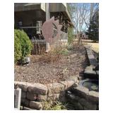 Garden Sculpture Sun and Moon Metal