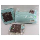 Blue Blanket Pillow Slippers Lot