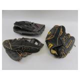 Franklin Softball Gloves Lot of 3