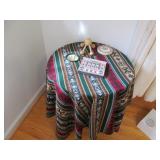 Tablecloth, Trinkets, Trash Bin Lot