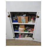 White Shelf and Contents (Mostly Hardware)