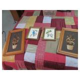 4 Needlepoint Pictures