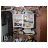 Contents On + Under White Wall Shelf