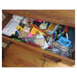 Contents of Desk Drawer Office Supplies Etc
