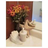 Seashells and Bathroom Decor Lot