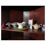 Milk Glass, Tooth Pick Holder, Knick Knacks Etc