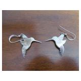 Sterling Silver Hummingbird Earrings