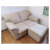 Love Seat and Ottoman Lot