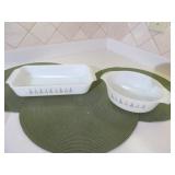 2 Fire King Baking Dishes