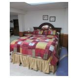 Full Size Bed and Bedding