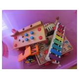 Tote of Assorted Toys