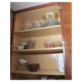 Glassware and Other Contents of Kitchen Cabinet