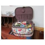 Peacock Themed Sewing Box Basket