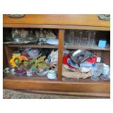 Contents of Cabinet - Glassware and More Lot