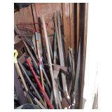 Corner of Shed - LOTS of Garden Tools