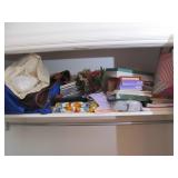 Contents of Shelf in Guest Room Closet