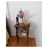 Small Accent Table and Contents