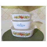 Cornflower Blue and Spice of Life Baking Dishes