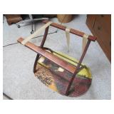 Suitcase Stand and Throw Rug