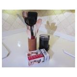 Krups Coffee Grinder and Kitchen Utensils
