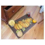 Pumpkin Mat and Fall Decor Lot