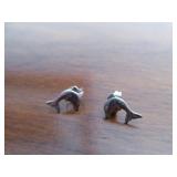 Sterling Silver Dolphin Earrings