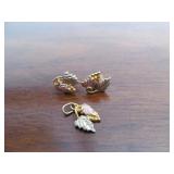 10K Gold Earrings and Pendant Set