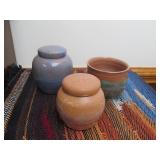 3 Pottery made by Thrasher Family Member