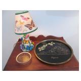Butterfly Nightlight and Virginia Tray Lot