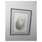 Cranes Signed Print 'Marsh Hunters' 25.5'x22'