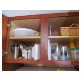 Contents of Cabinet above Fridge Kitchen Lot