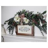 Welcome Tray and Floral Decor Lot