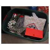 Christmas Decor Tote Lot