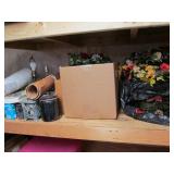 Contents of Basement Shelf (Wreathes, Etc)