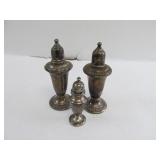 Sterling Silver Weighted Salt and Pepper Shakers