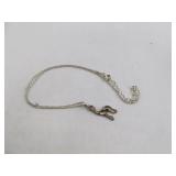 Sterling Silver Necklace w/ Giraffe Pendant