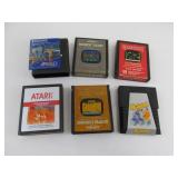 Lot of 6 Vintage Atari Games