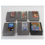 6 Vintage Nintendo NES Games Lot
