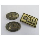 Red Man Chewing Tobacco Belt Buckles