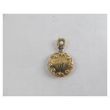 Locket Pedant Marked 10K Gold