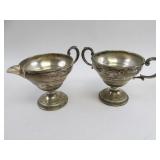 Weighted Sterling Silver Cream and Sugar Dish