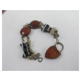 Lock and Butterfly Bracelet
